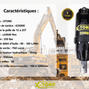 Moteur Hydraulique K25000 pour mini-pelles de 13 à 25 T