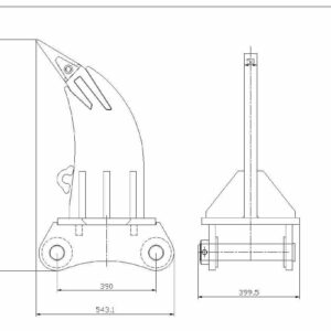 Dent de déroctage RP130 (250kg)