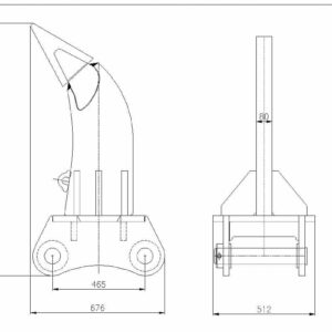 Dent de déroctage RP210 (500kg)