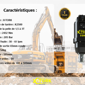 Kit tarière 1,5 à 3 tonnes K2500