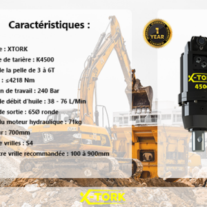 Kit tarière 3 à 6 tonnes K4500